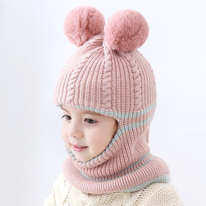 Mũ len ninja trùm kín đầu kín cổ lót nỉ ấm áp cho bé trai bé gái mùa đông - mu len lot ni cho be