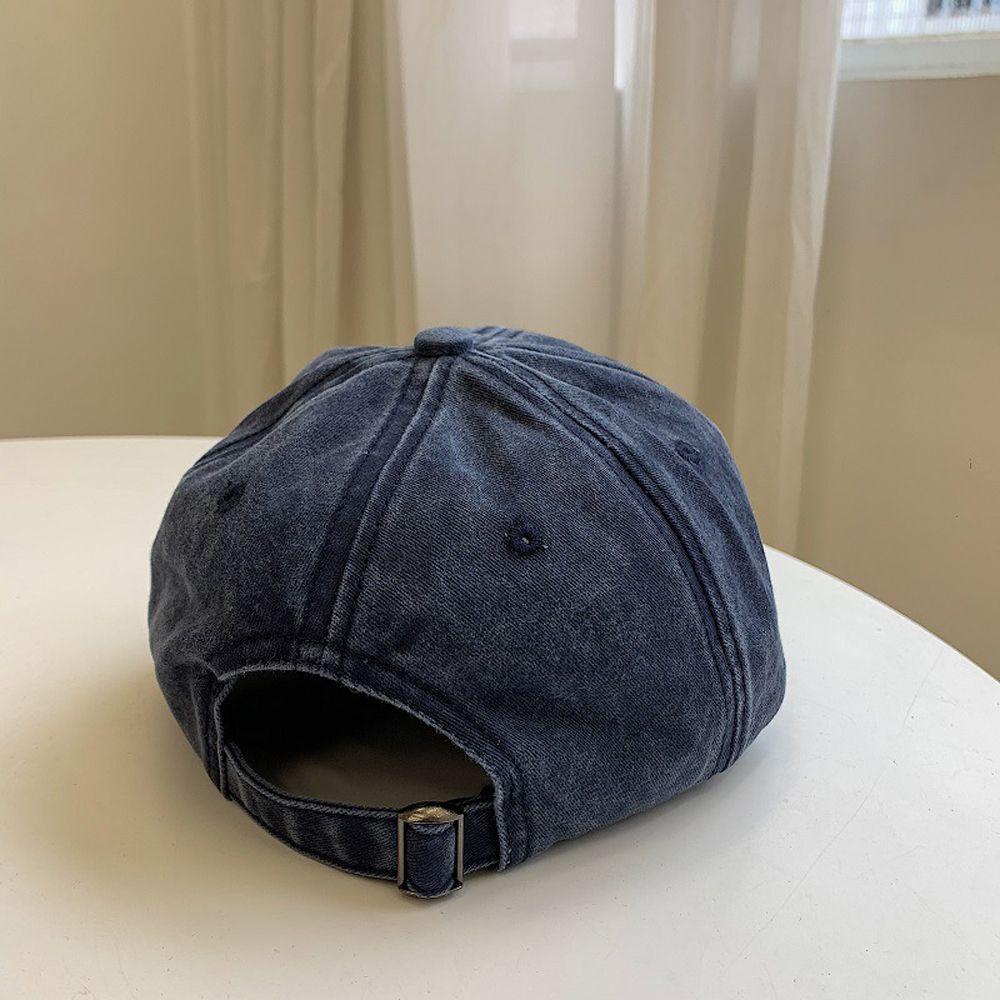 Mũ Lưỡi Trai Unisex Bằng Cotton Màu Trơn Chống Nắng Mùa Hè Có Thể Điều Chỉnh Được