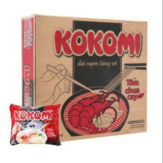 Thùng mì Kokomi 30 gói vị tôm chua cay
