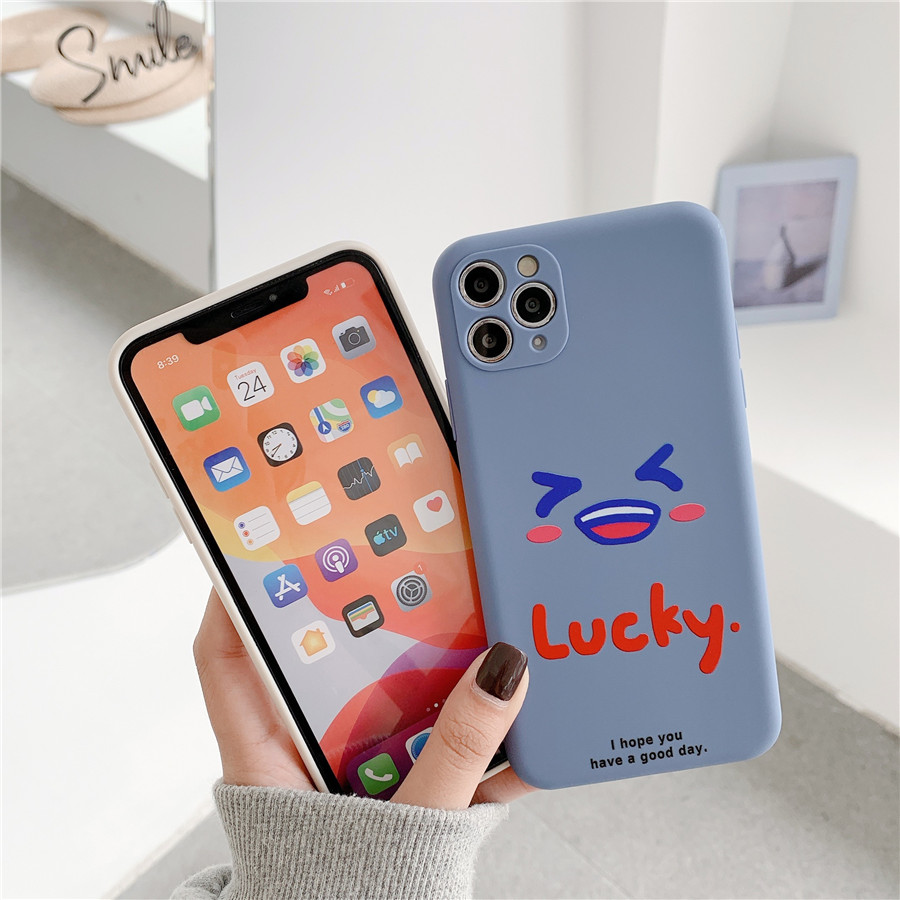 Mickey Lucky emoji Ốp lưng iPhone 12 iPhone 11 Pro Max Soft Case Apple iPhone XS Max XR SE iPhone 7 8 Plus Phone Case iPhone 12 Pro Soft Cover