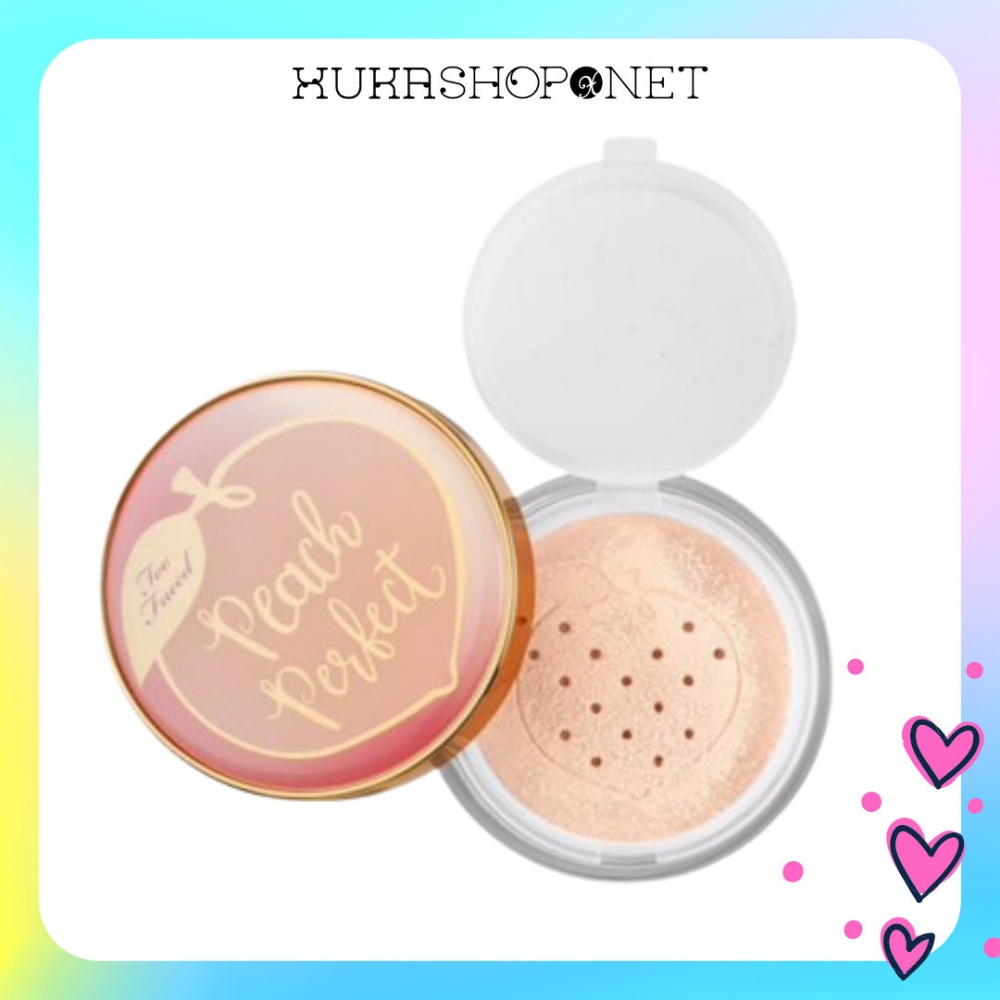 [Bán chạy] Phấn phủ kiềm dầu không màu Too Faced Peach Perfect Mattifying loose setting powder trang điểm tự nhiên (35g)