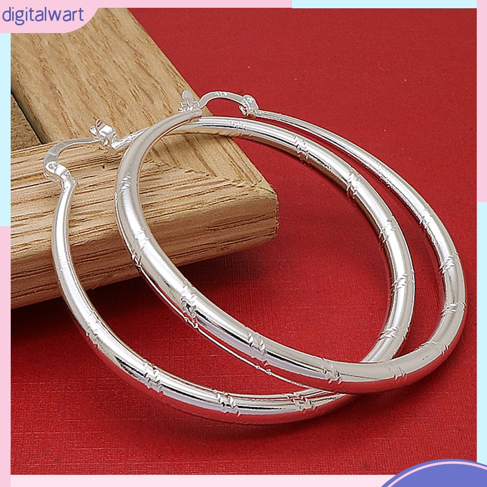 Đôi Khuyên Tai Hình Tròn Lớn Thời Trang Dành Cho Nữ