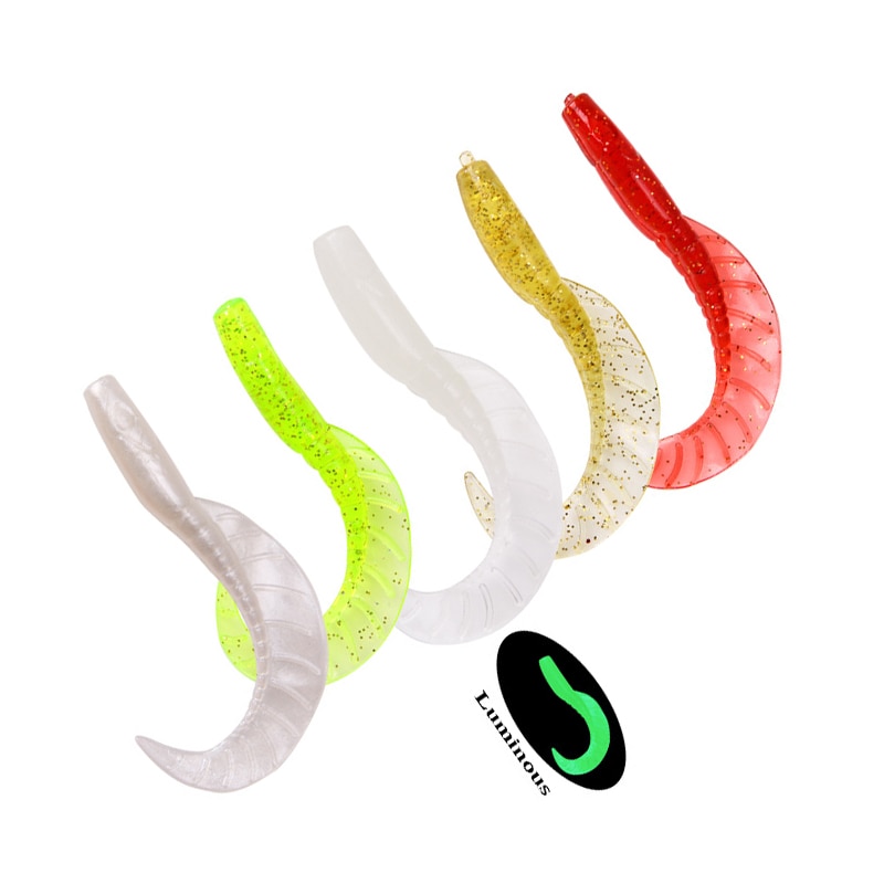 Set 10 Mồi Giả Nhử Cá Bằng Silicon 7cm 2.9g