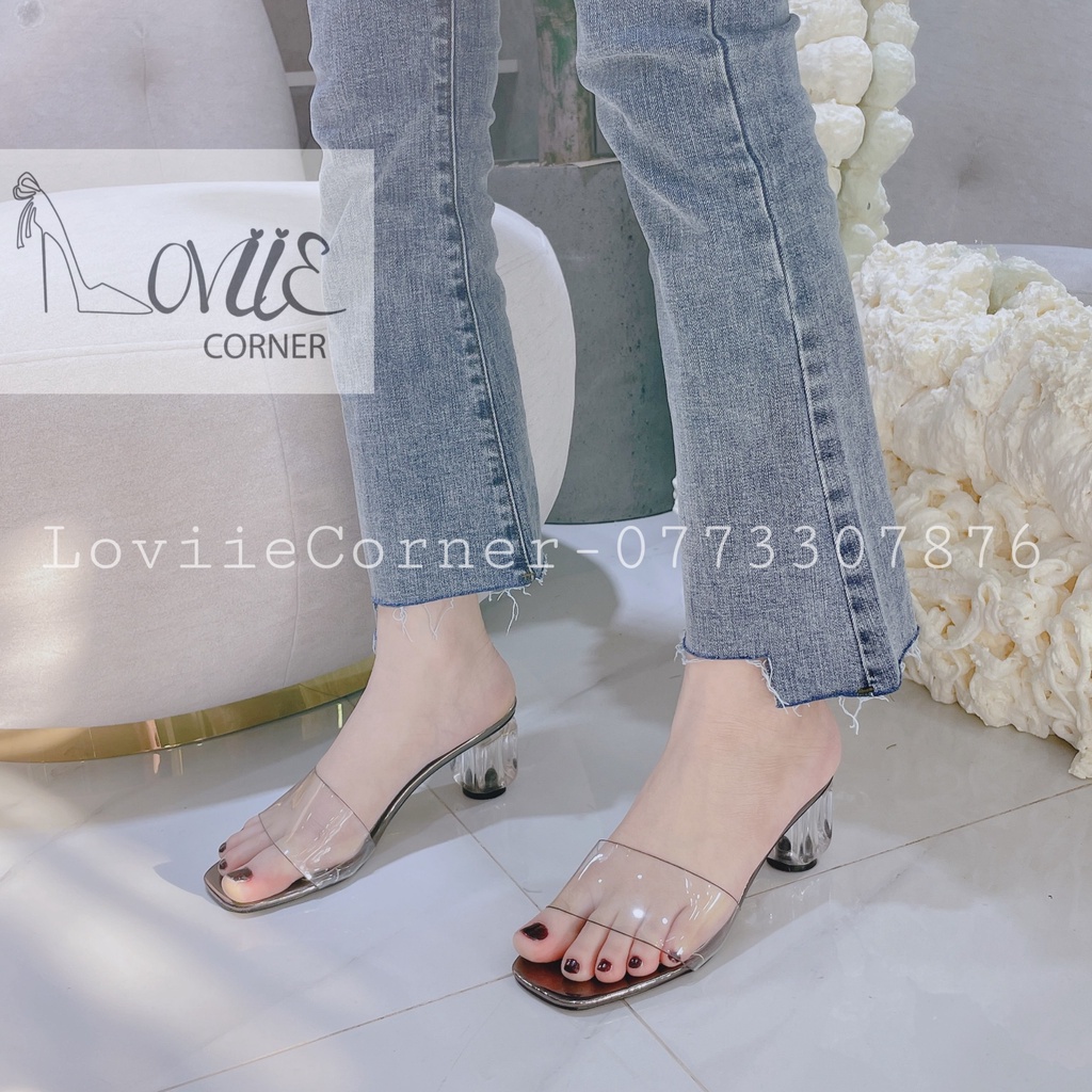 GUỐC CAO GÓT LOVIIECORNER - DÉP GUỐC THỜI TRANG GÓT VUÔNG THỜI TRANG - D1151