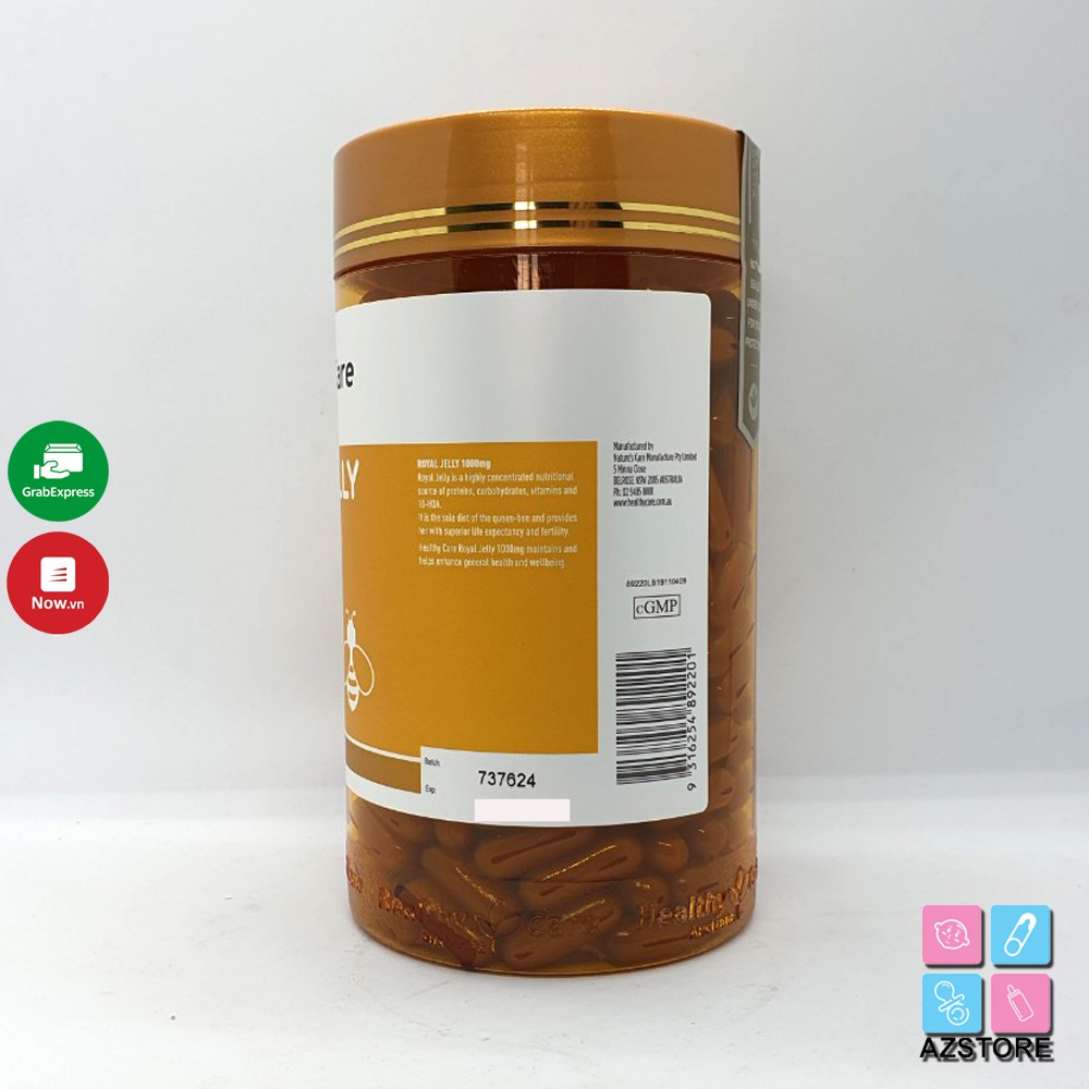 Sữa ong chúa Healthy Care Royal Jelly 1000mg 365 viên - Ong Chúa Úc | BigBuy360 - bigbuy360.vn