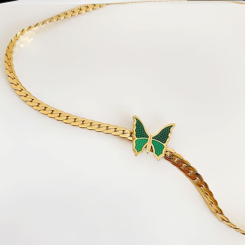 Vòng cổ Mạ VàNg 18K HìNh BướM Xinh XắN
