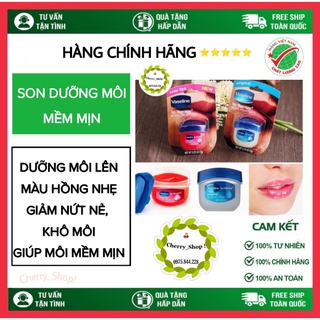 Son dưỡng môi vaseline mềm mịn chống khô nứt, thâm môi, lên màu hồng tự nhiên