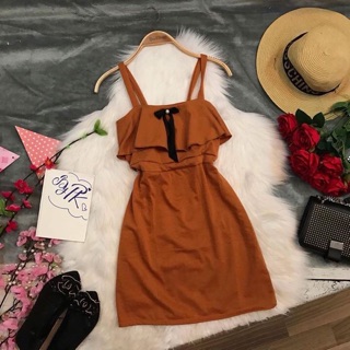 Đầm 2 dây hình chụp thật