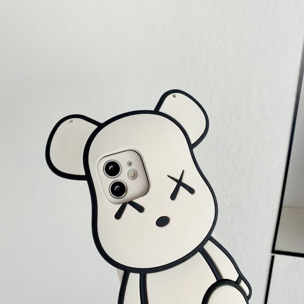 Ốp Điện Thoại Hình Gấu 3D Cho iPhone 14 Pro Max 14 + 5 5s 6 6s 7 8 + SE 2020 XR Xs Max 11 Pro Max 12 Pro Max 12 Mini 13 Pro Max 13 Mini