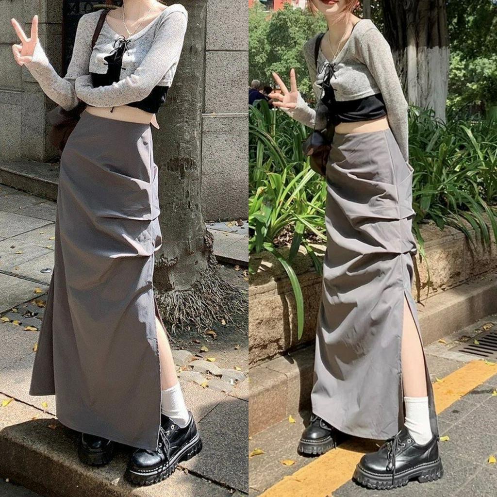 🖤 new in-Kichi skirt🥕CHÂN VÁY NHÚN XẺ TÀ TRENDING