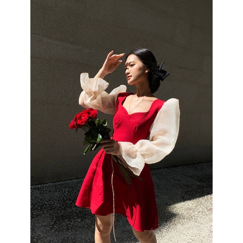 [W Concept] Váy đỏ nữ - HEBE DRESS