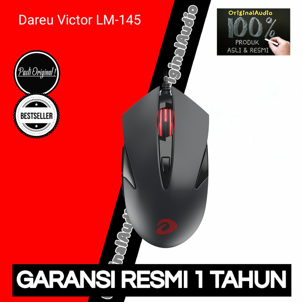 Chuột Gaming Dareu Victor Lm-145 / Lm 145 / Lm145 Tích Hợp Đèn Rgb