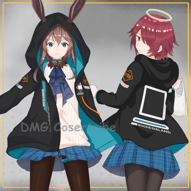 Áo Khoác Hoodie Hóa Trang Game Arknights Amiya