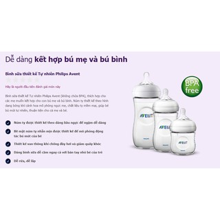 [FREESHIP] Bình Sữa 𝗣𝗵𝗶𝗹𝗶𝗽𝘀 𝗔𝘃𝗲𝗻𝘁 𝗡𝗮𝘁𝘂𝗿𝗮𝗹 125/260ML Chính Hãng