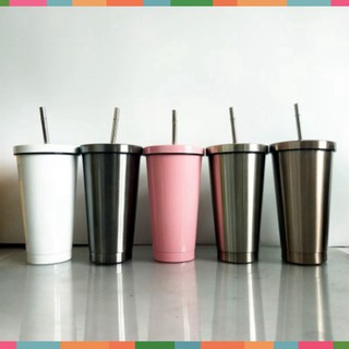 Ly giữ nhiệt - ly giữ nhiệt ống hút inox