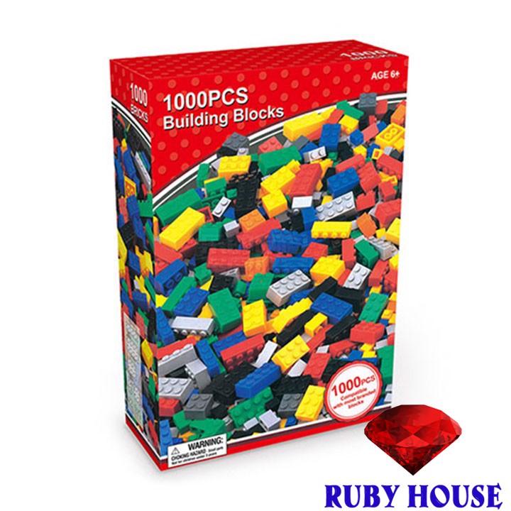 Bộ độ chơi  ghép hình lego  1000 chi tiết CHÍNH HÃNG , Đồ chơi càng chơi càng thông minh-Ruby House