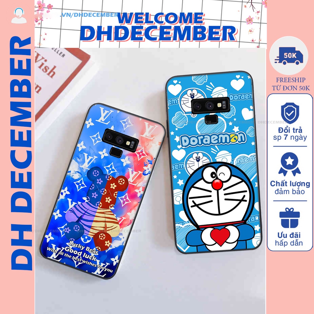 Ốp lưng Samsung Galaxy NOTE 9 in hình gấu K@ws, gấu nâu, dor@emon RẺ- ĐẸP- BỀN