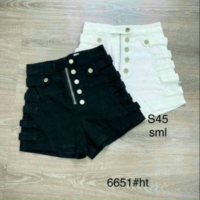 Quần kaki lưng cao phối kiểu | BigBuy360 - bigbuy360.vn