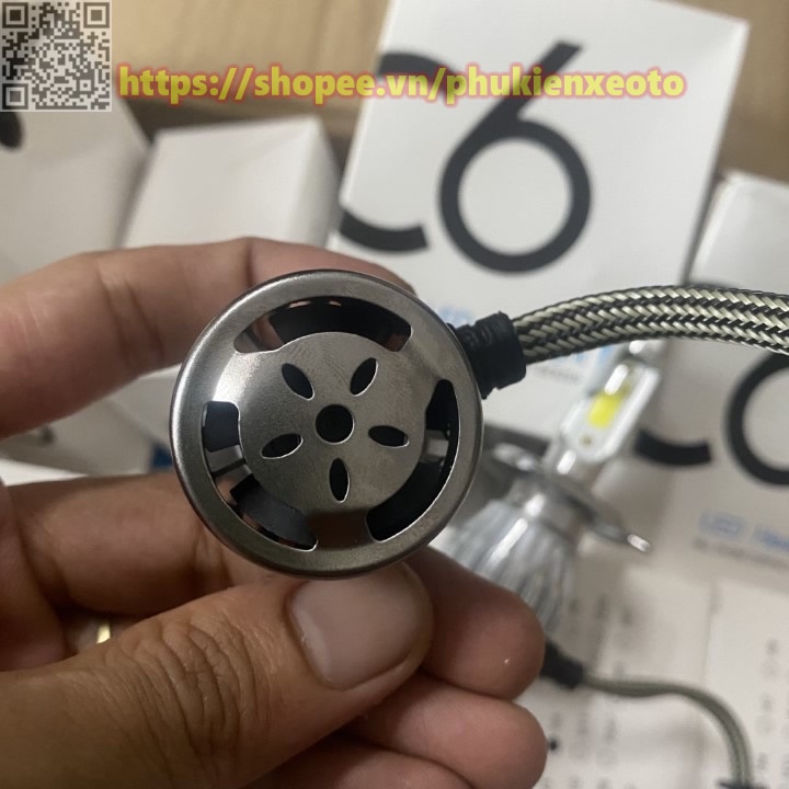 Đèn pha Led xe máy ô tô C6 siêu sáng 36W