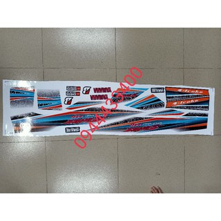 Tem rời sirius dán xe trắng