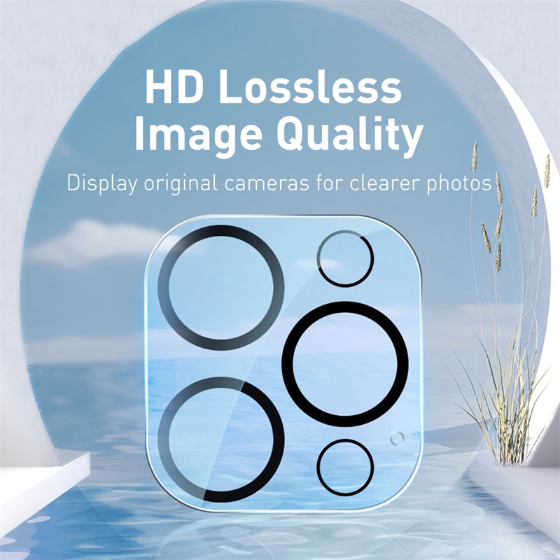 Kính cường lực bảo vệ camera sau cho iPhone 15 14 13 12 11 Pro Max