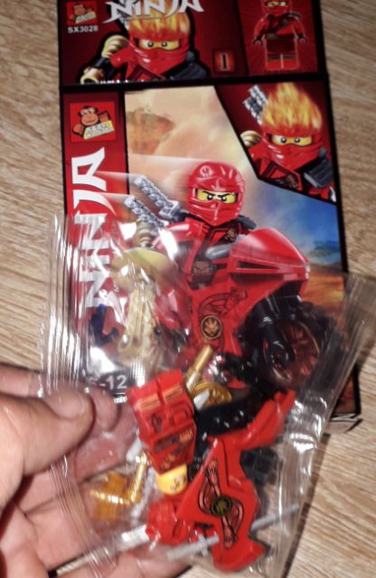 Lắp ráp Lego_Ninja 1 hộp Cỡ xe mô tô 3028 có nhiều chi tiết bằng nhựa ABS
