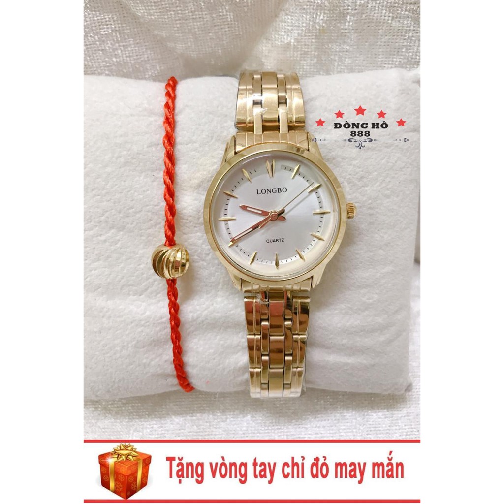 Đồng Hồ Nữ Nam chống xước, chống nước LONGBO 1205 + Tặng 1 vòng tỳ hưu 99k
