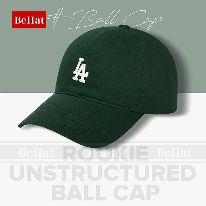 Nón Mũ Lưỡi Trai LA NY MLB Xanh Lá Cây Rookie Ball LA Dodgers D.Green 32CP77111-07G Xịn, Mũ Nón Kết LA Xanh Rêu