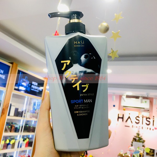 TẮM GỘI HASI - Sport Man 2in1 Shampoo &amp; Shower