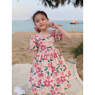 Vải thô cotton hoa anh đào may váy mềm mát
