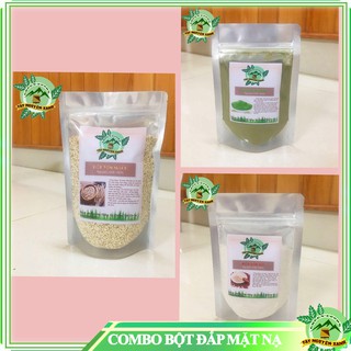 Combo các loại bột trà xanh, bột yến mạch, bột đậu đỏ nguyên chất nhà làm
