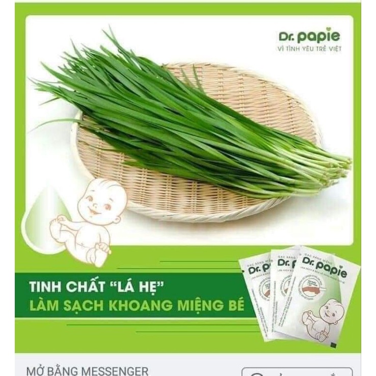 Dr. Papie - Gạc Rơ Lưỡi cho bé yêu - Hộp 30 gói - RiChi House