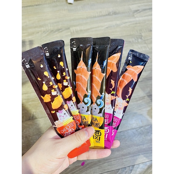 SOUP THƯỞNG MIX VỊ CHO MÈO 15g - Soup thưởng cho mèo siêu ngon