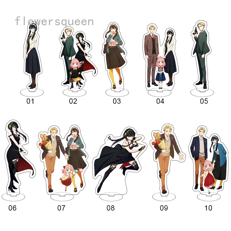 flowersqueen Giá Đỡ Trưng Bày Mô Hình Nhân Vật Anime Bằng Acrylic