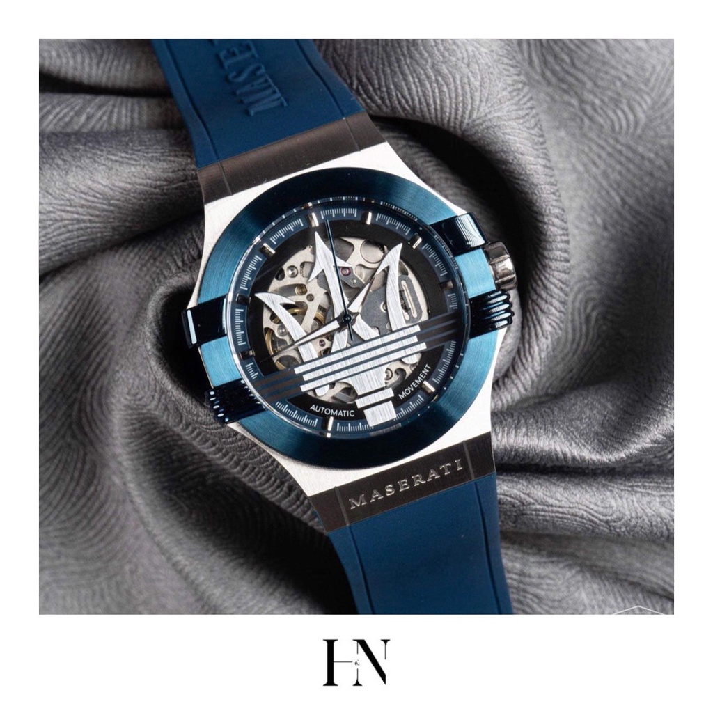 ĐỒNG HỒ NAM MASERATI POTENZA AUTOMATIC BLUE/SILVER WATCH