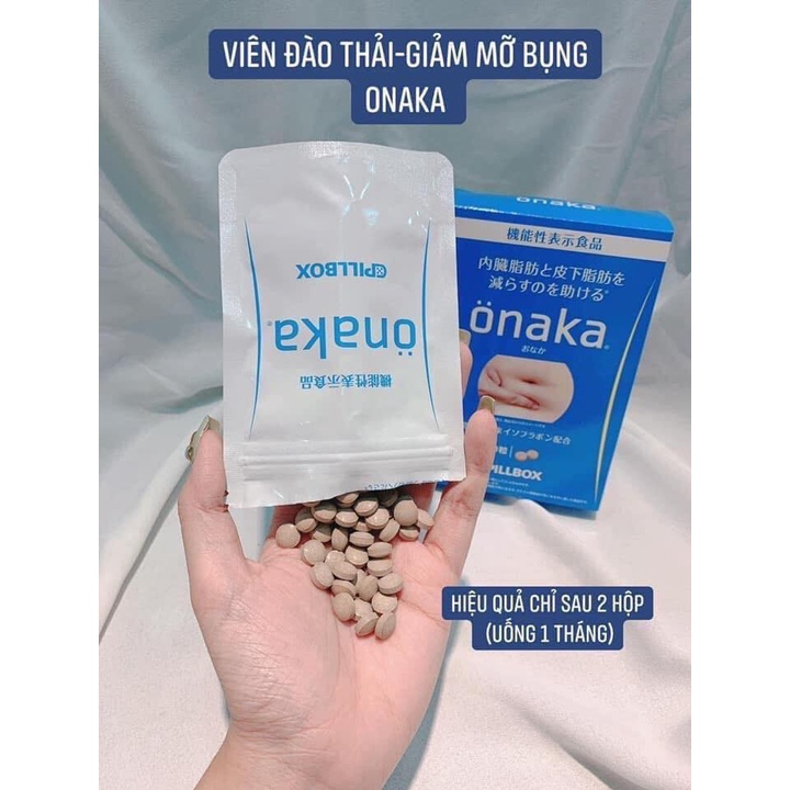 Viên Giảm Mỡ Bụng Onaka Nhật Bản Hộp 60 Viên