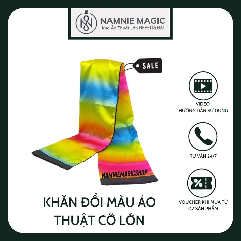 Ảo Thuật Khăn Đổi Màu Cỡ Lớn,Đạo Cụ Ảo Thuật Sân Khấu, Đồ Chơi Sáng Tạo, Thông Minh, Rèn Luyện Kỹ Năng Cho Bé