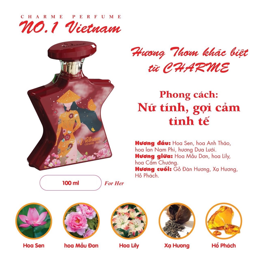 Nước hoa Charme No.1 Việt Nam 10ml