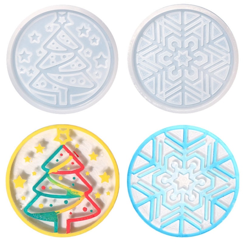 ✿ Khuôn Silicone Làm Đế Lót Ly Hình Bông Tuyết Xinh Xắn