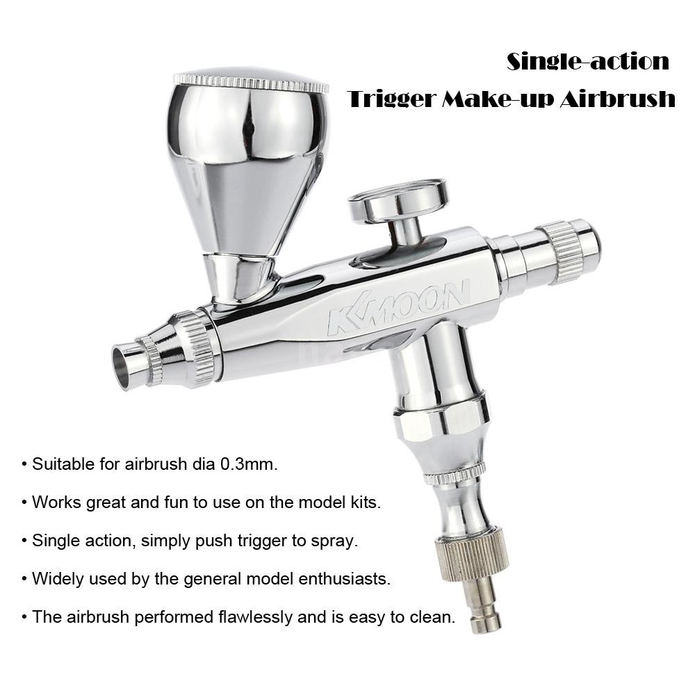 KKmoon Mini Make-up Airbrush 0.3mm 5&amp;13cc Single-action Trigger Spraying for Cake Decorating Models Facial Makeup Spray