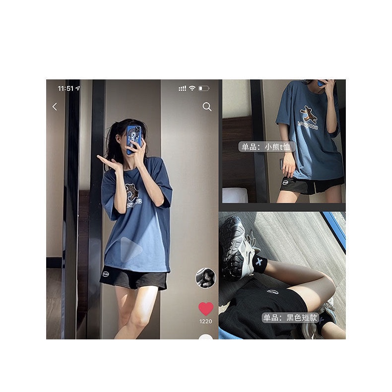 Mới Bộ Đồ Ngủ Ngắn Tay Form Rộng Phong Cách Hàn Quốc Dành Cho Nữ Thời Trang | BigBuy360 - bigbuy360.vn