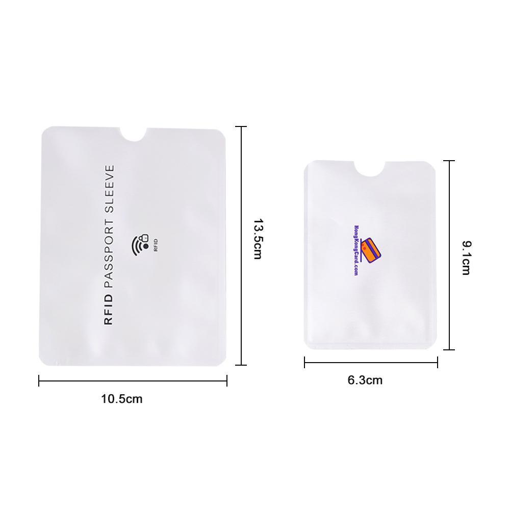 Bộ 5 Túi Đựng Thẻ Thông Minh RFID Chống Khử Từ Bảo Vệ An Toàn