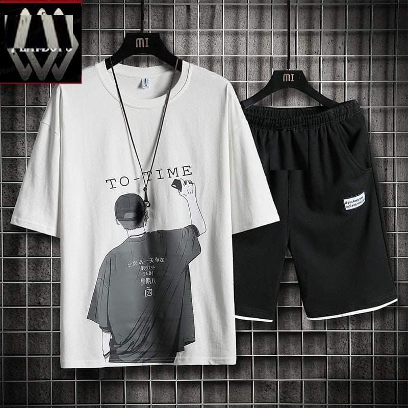 SET ĐỒ BỘ NAM THUN COTTON TOTIME - TEEN1