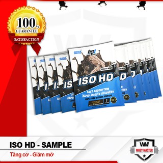 Combo 10 gói sample iso hd 100% pure isolate protein | tăng cơ tối ưu - bpi - 10 gói - chính hãng