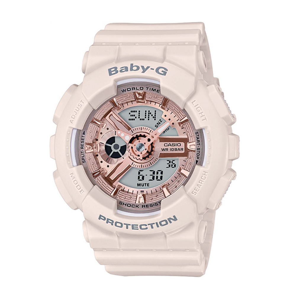 Đồng hồ nữ CASIO BABY G BA-110CP-4ADR dây Nhựa màu Nude
