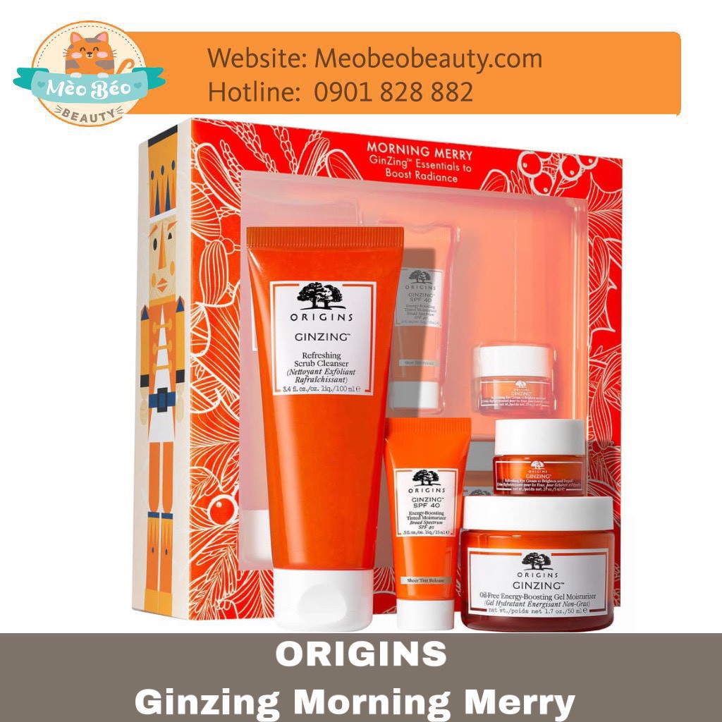 Bộ Dưỡng Da Origins Ginzing Morning Merry