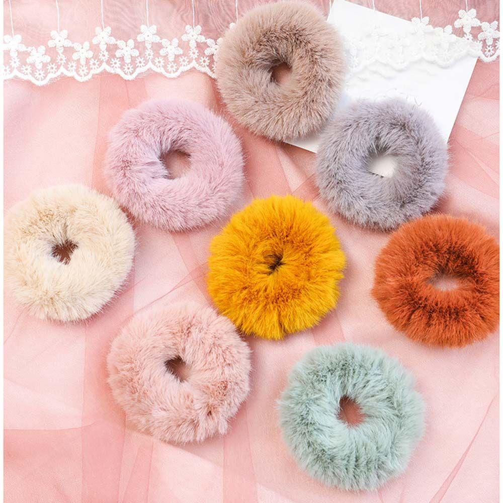 JARRED Dây Buộc Tóc Cao Su Lông Nhung Ấm Áp Mùa Đông Dành Cho Người Lớn