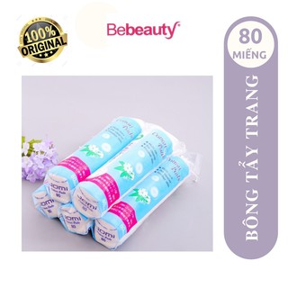 COMBO 5 gói Bông tẩy trang Jomi Cotton Pads 80 miếng - 0513905