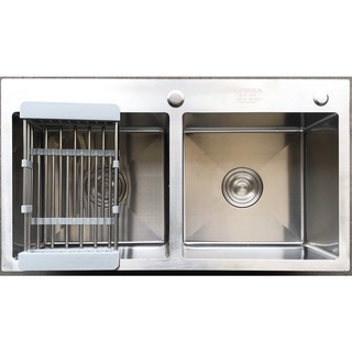 Chậu Rửa Bát Hai Hố Cân Lubeck Germany 🍅 CAM KẾT CHÍNH HÃNG 🍅 Chậu Rửa Bát Inox Sus 304 2 Hố Cân