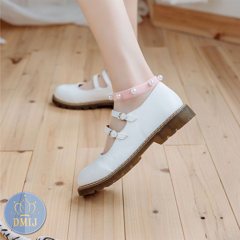 Tất ren lụa công chúa phong cách tiểu thư đáng yêu
